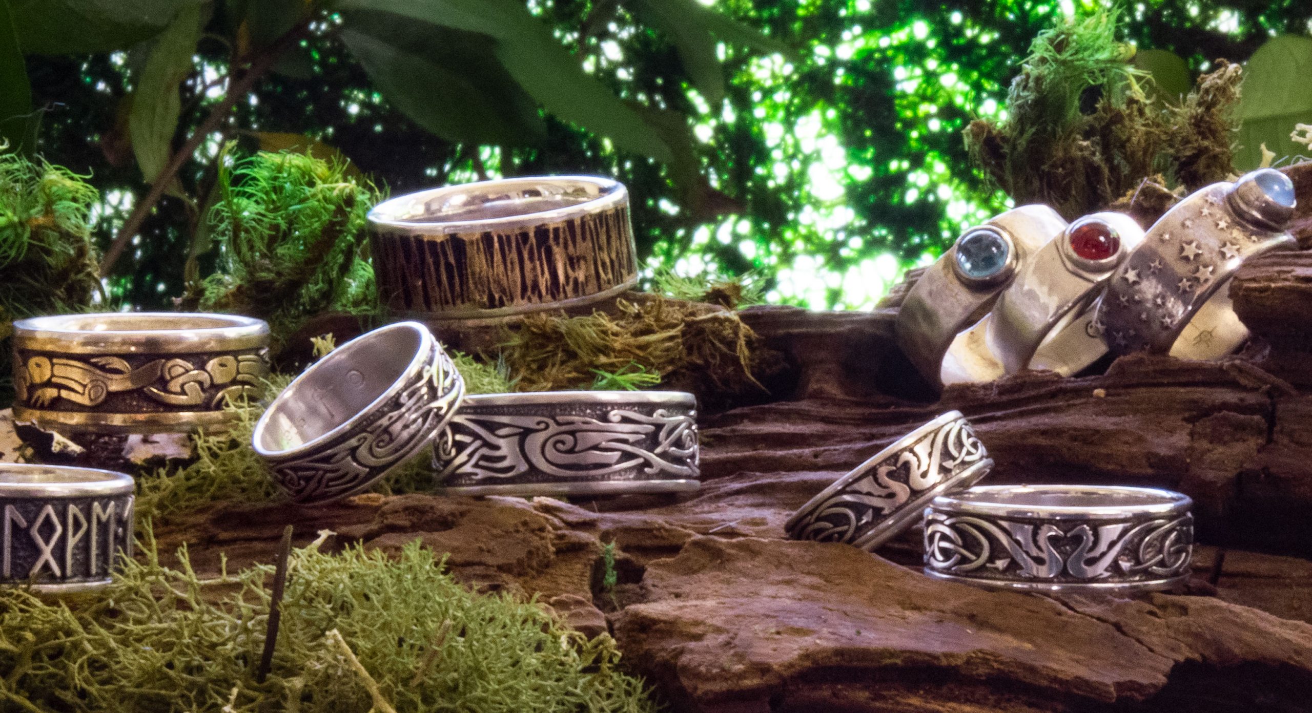 ArgArcBannerTest3 Collection of artisan rings with Celtic, Viking, Anglo-Saxon and Medieval Designs and Hand Forged Non-Traditional Wedding Rings